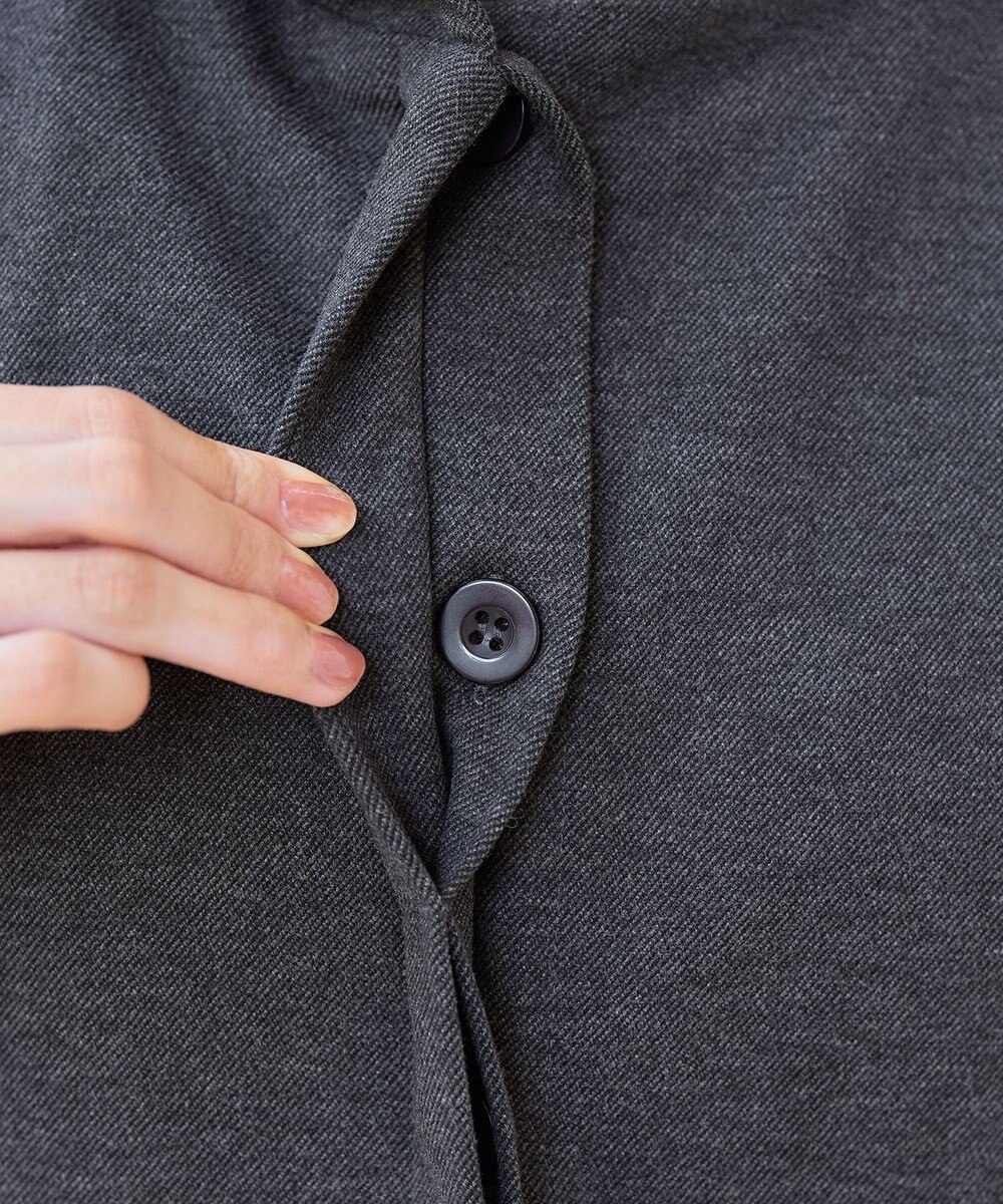 Tiaclasse ウール調フレアフードコート 