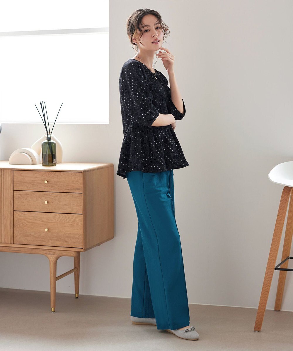 Tiaclasse 【おのののかさん着用】冷凛(ひやりん)カノコカットソーピンタックパンツ 