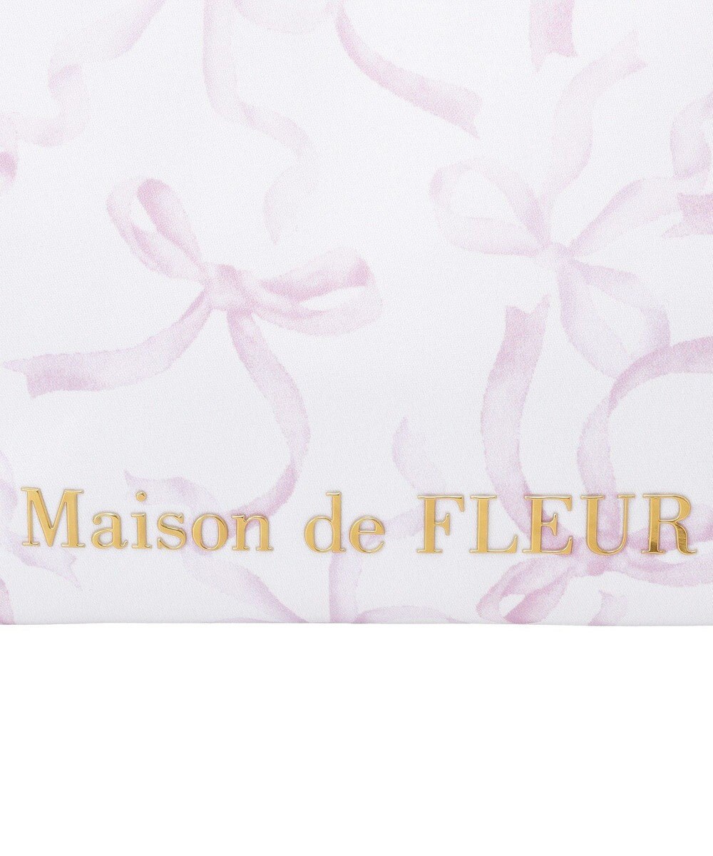 Maison de FLEUR 【保冷機能付き】リボン柄保冷バッグ 
