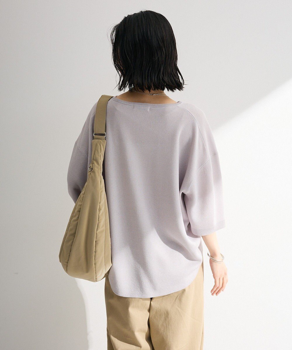 Green Parks 七分袖機能ニットプルオーバー 