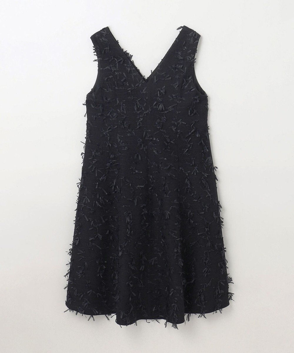 GRACE CONTINENTAL リボンヤーンジレドレス 