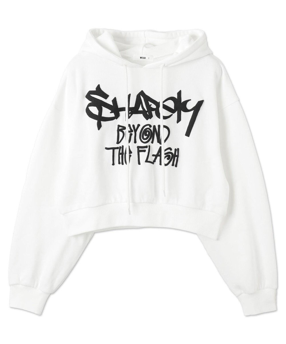 WEGO ハンドライティングショートパーカー 