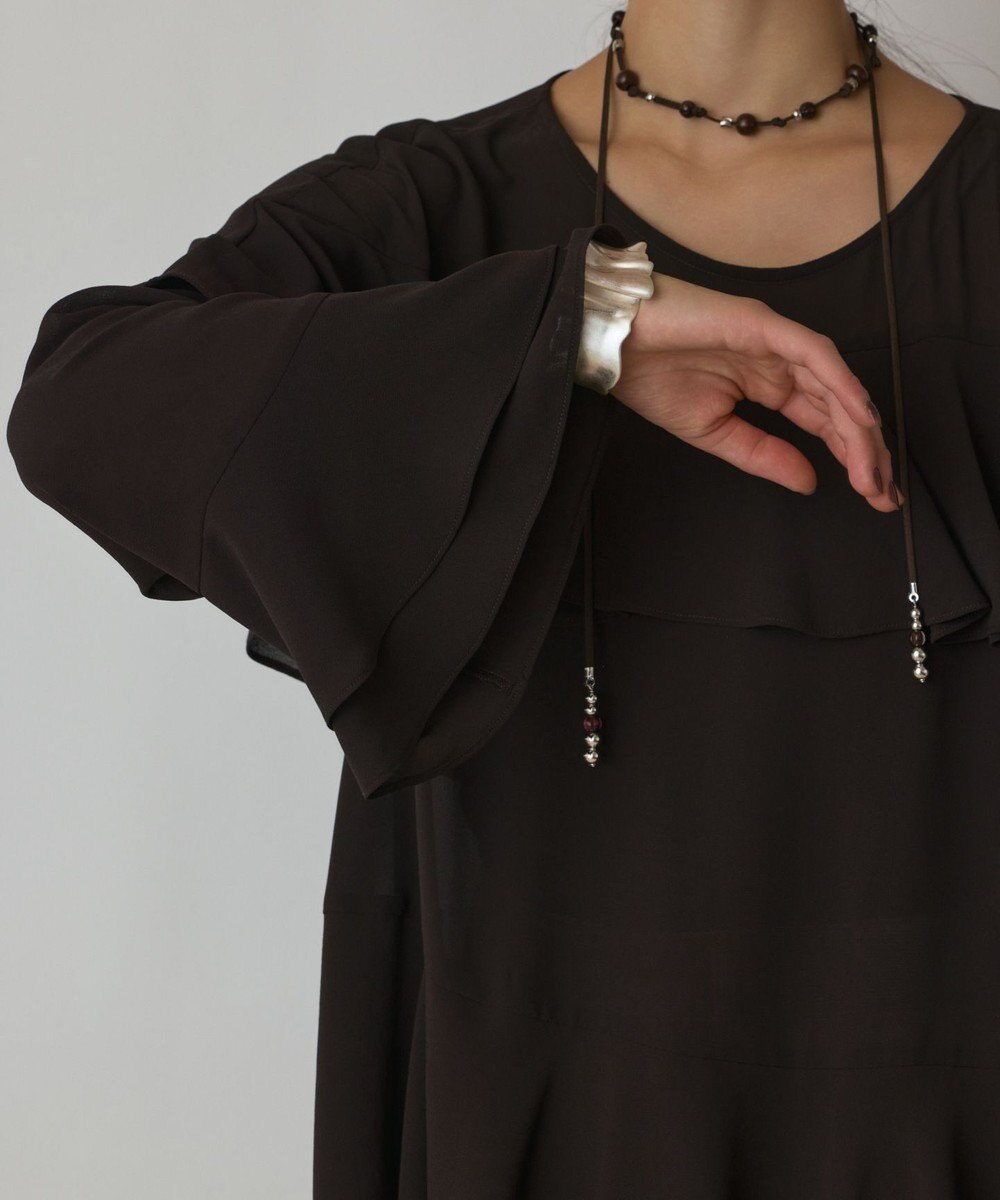 GRACE CONTINENTAL シフォンフリルブラウス 