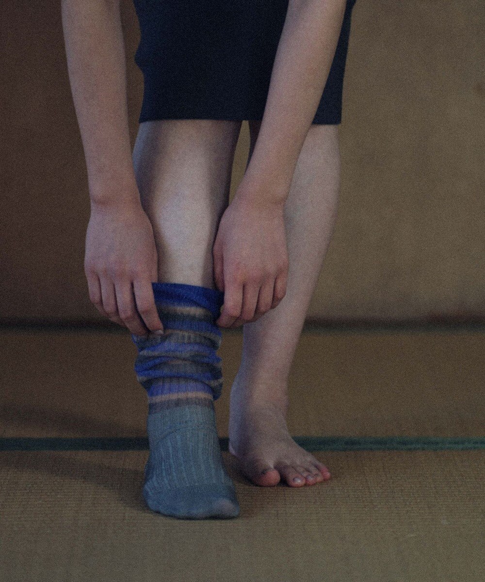 TRICOTE ボーダー柄 シアールーズソックス 