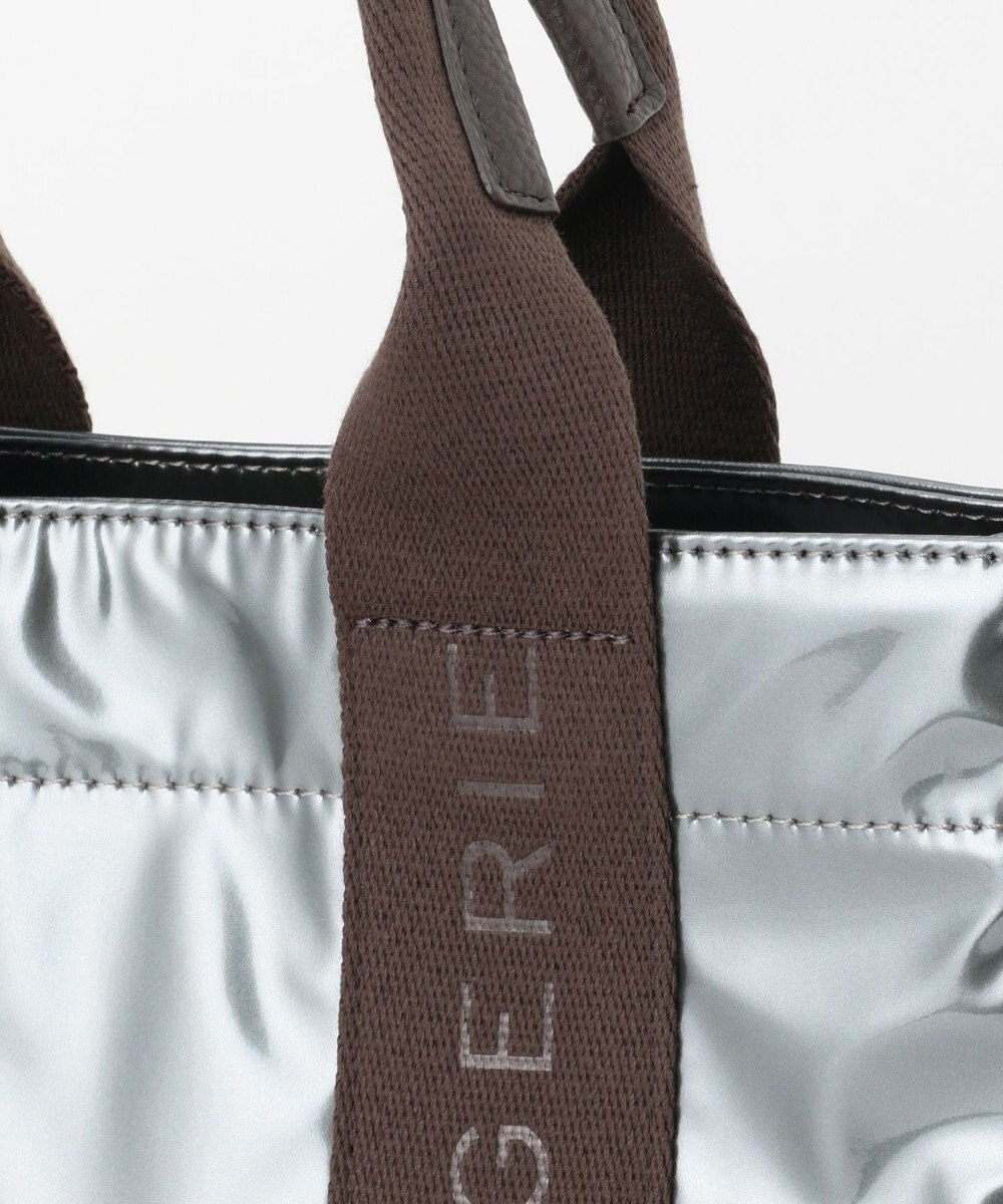 LA BAGAGERIE ソフトエナメル　ロゴテープ2WAYトートバッグ　Mサイズ 