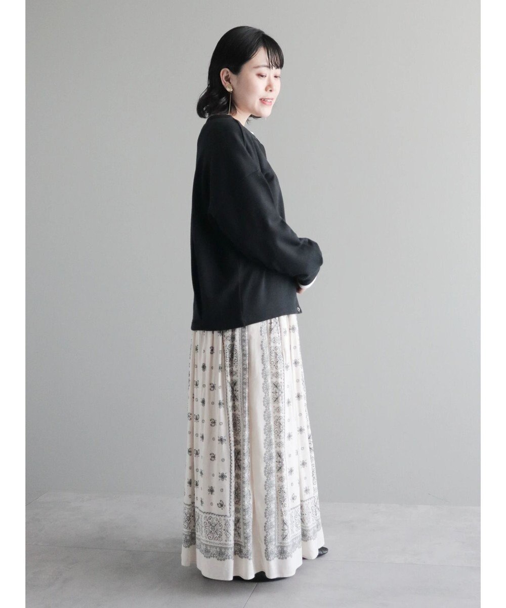 CRAFT STANDARD BOUTIQUE パネル柄マキシギャザースカート 