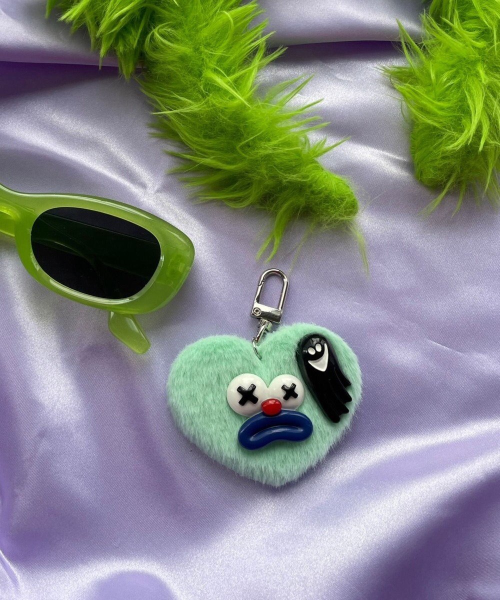 WEGO ミニハートピエロモンスターぬいぐるみキーホルダー 
