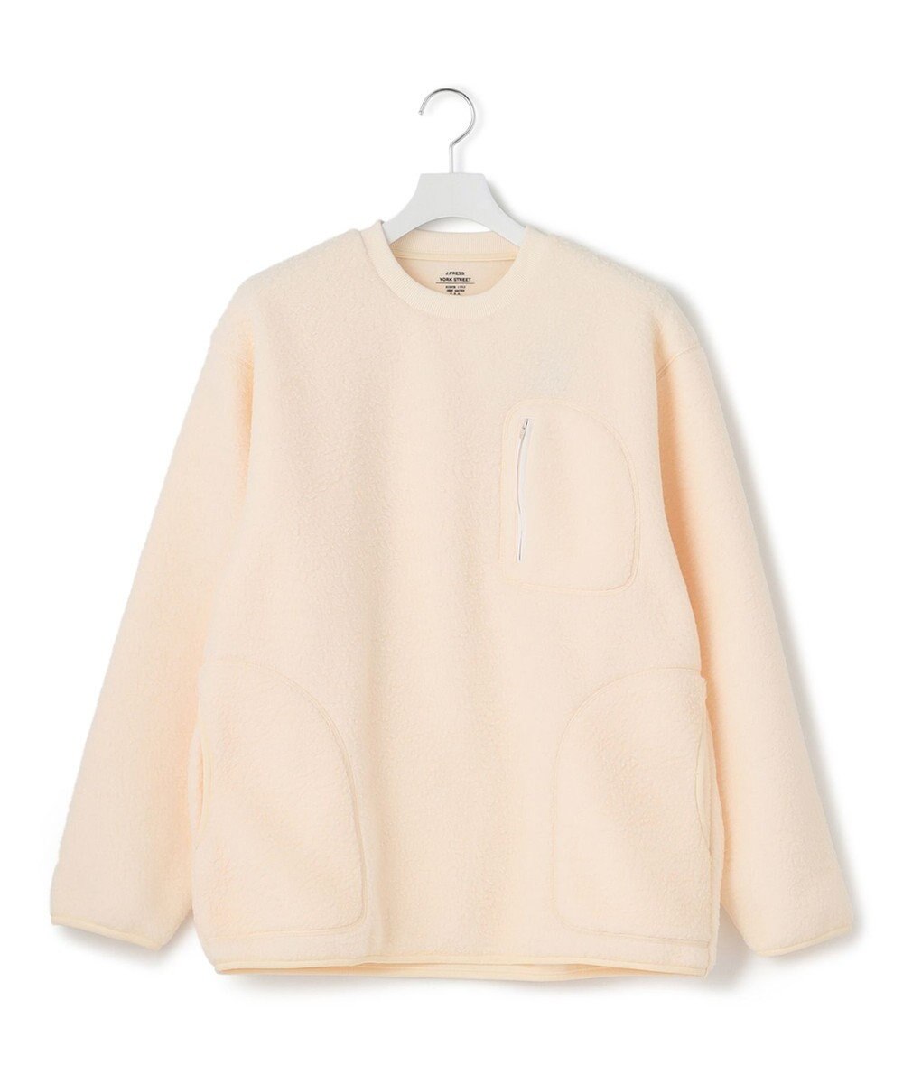 J.PRESS YORK STREET 【UNISEX】フリース クルーネックプルオーバー 