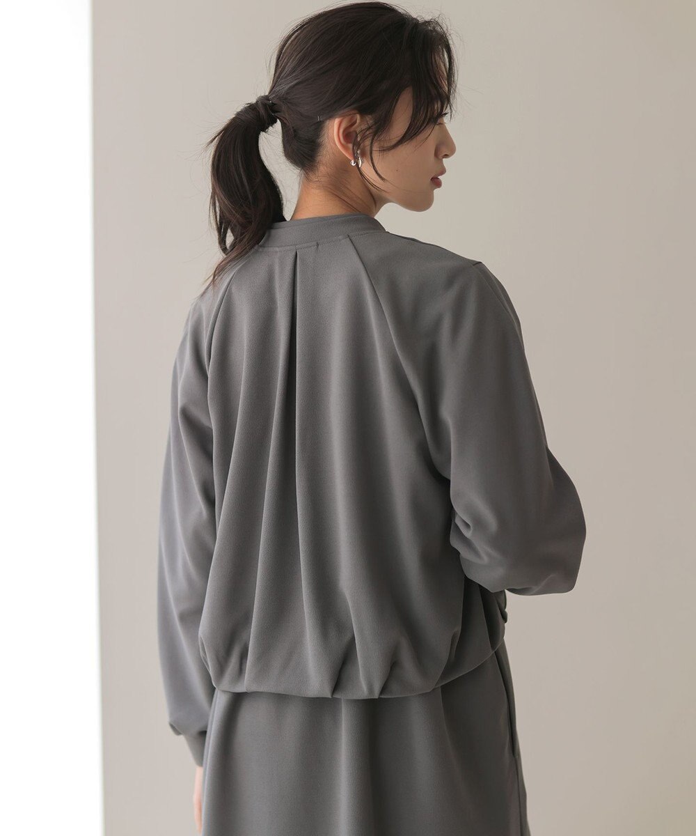 組曲 【WEB限定】ジョーゼットジャージー ブルゾン 