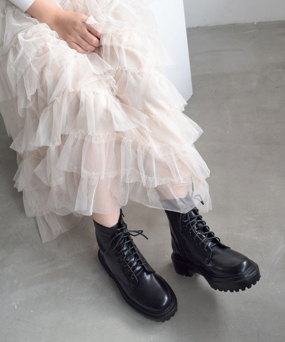 Bridget Birkin 【Bridget Birkin】ボリュームソールレースアップショートブーツ 