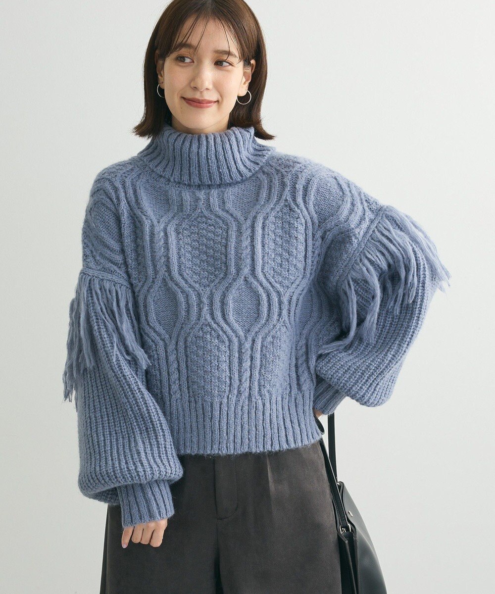 Green Parks ・ｓｗｉｎｇ　ｂｙ　フリンジタートルニット 