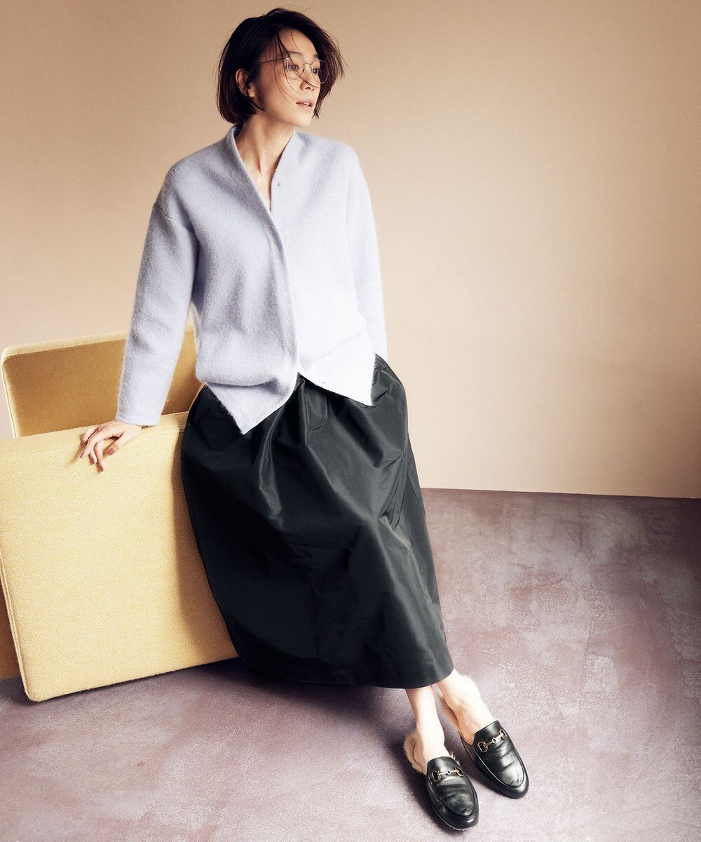 自由区 L 【撥水加工・洗える】エコタフタ スカート 