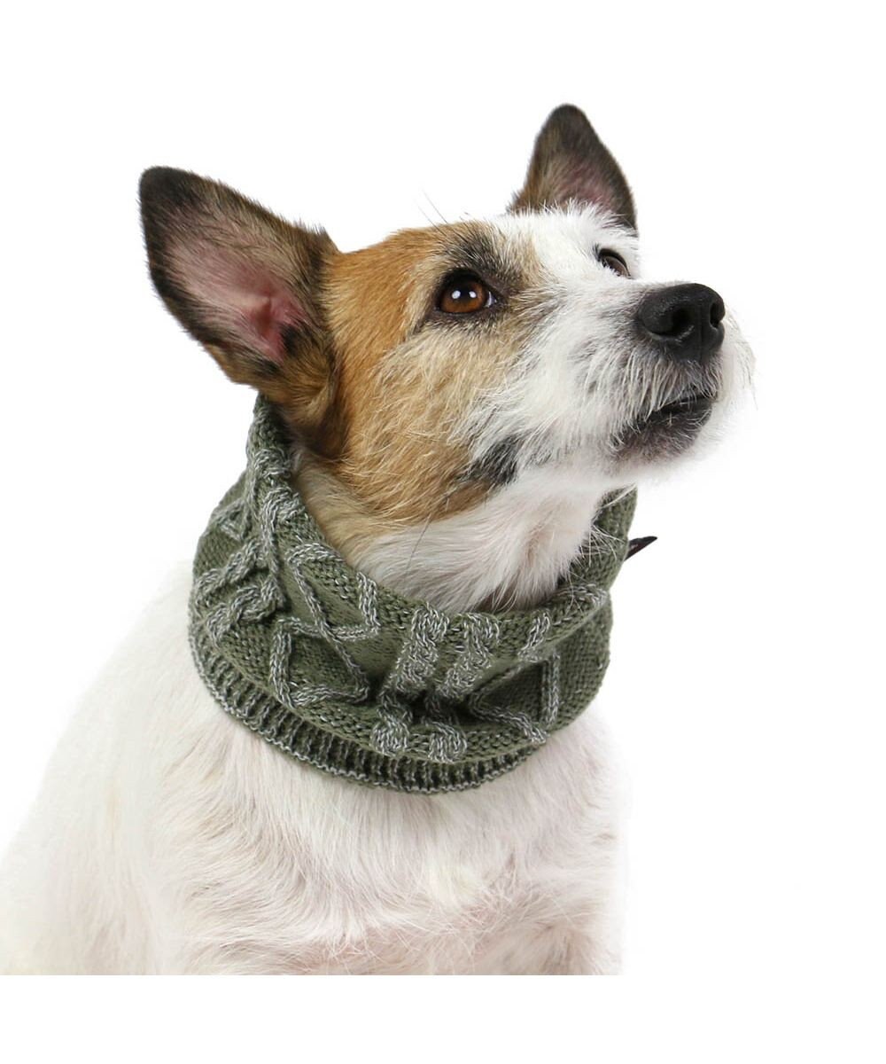 PET PARADISE ペットパラダイス 反射スヌード 《カーキー》 小型犬 