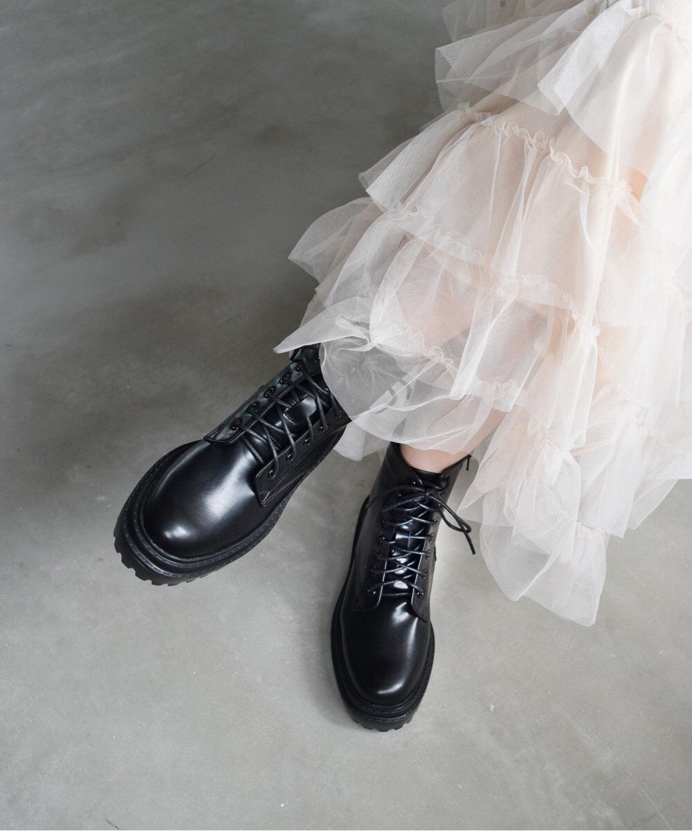 Bridget Birkin 【Bridget Birkin】ボリュームソールレースアップショートブーツ 