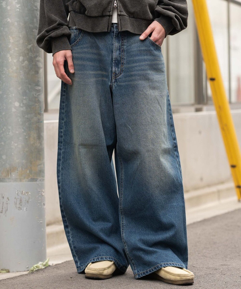 WEGO エクストラバギーデニムパンツ 