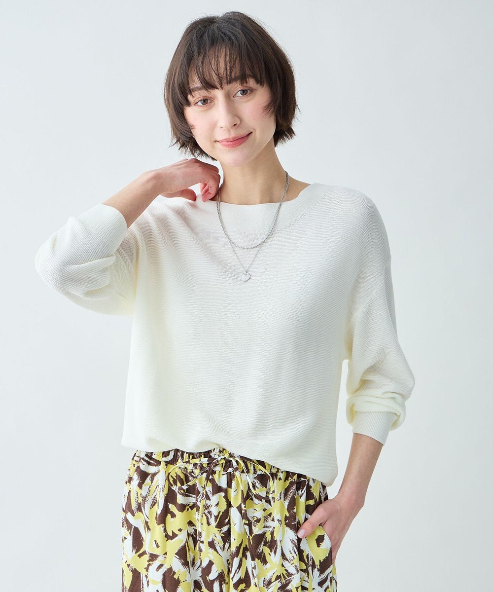 ANY L アクリルガーターニット 