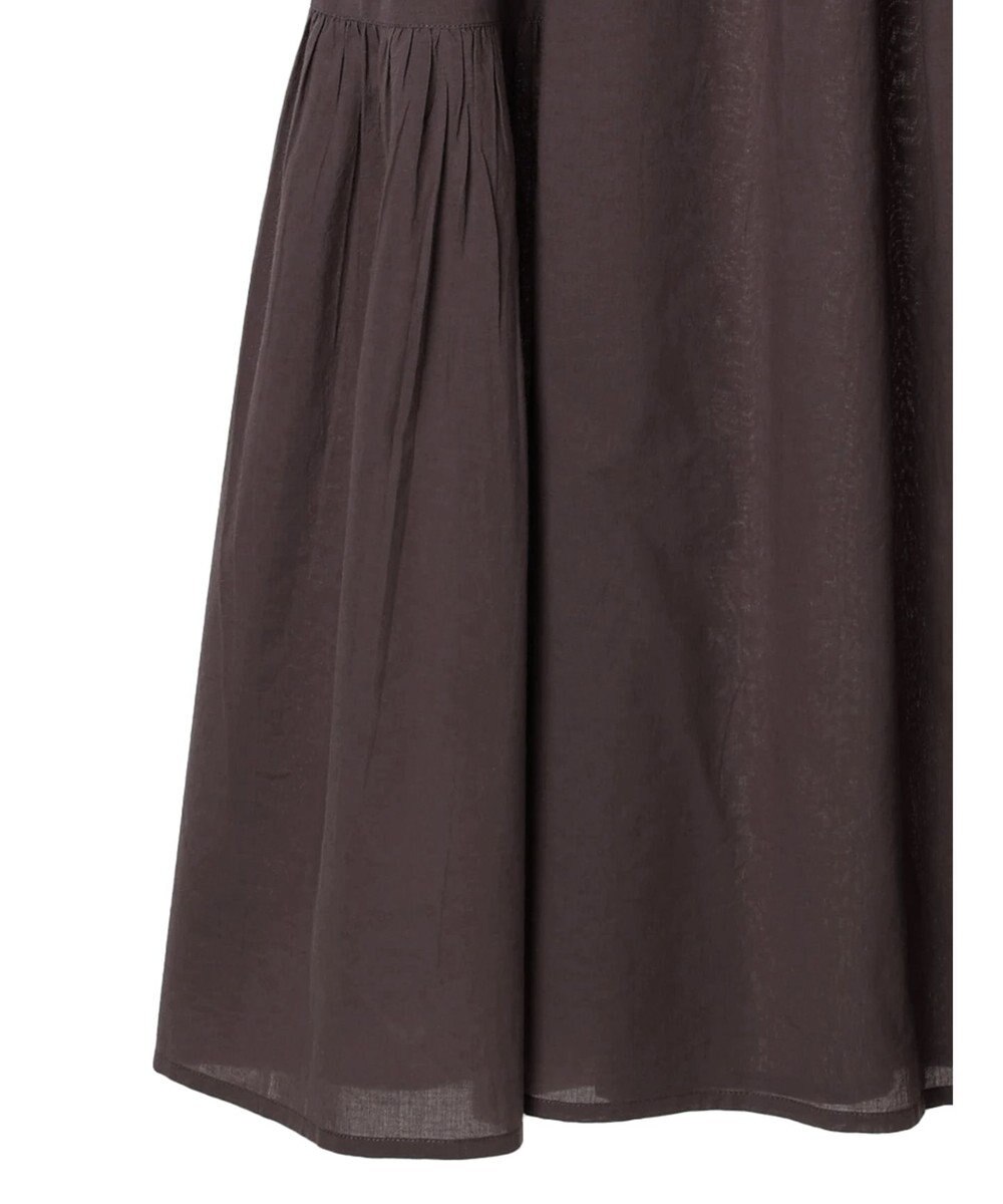 CRAFT STANDARD BOUTIQUE インド綿パフスリーブギャザーワンピース 