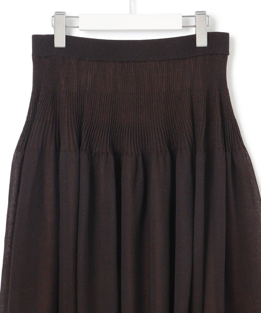 23区 L 【洗える】シャイニーシアーニット フレア スカート 