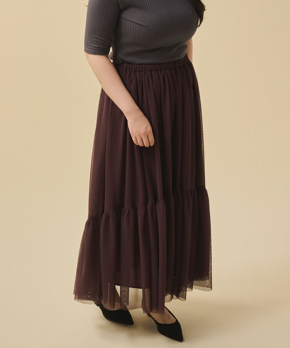 uncrave 【洗濯機洗い可】カクテルチュール スカート（uncrave STANDARD） 