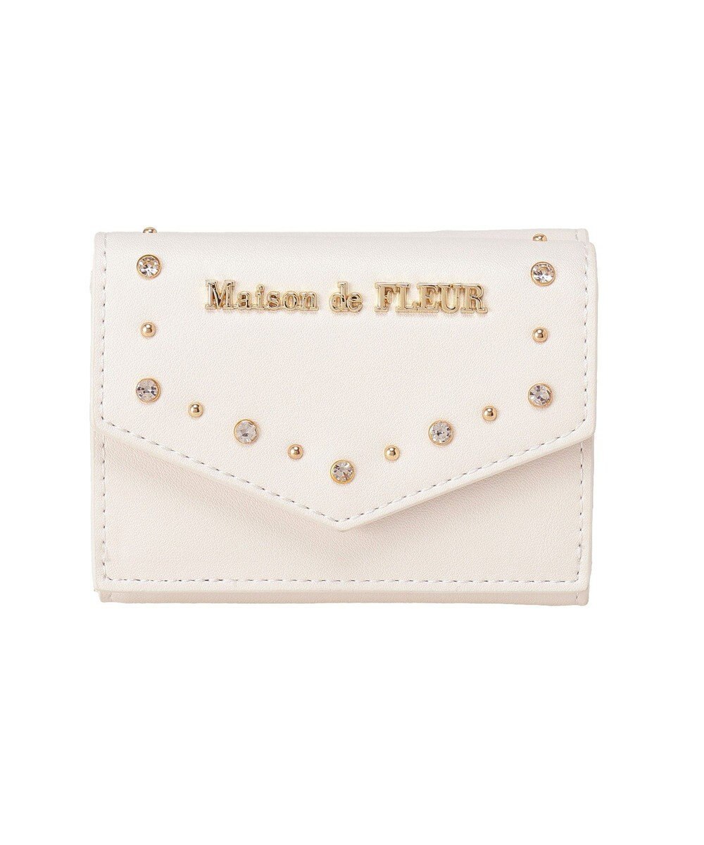 Maison de FLEUR ビジュースタッズプチウォレット 