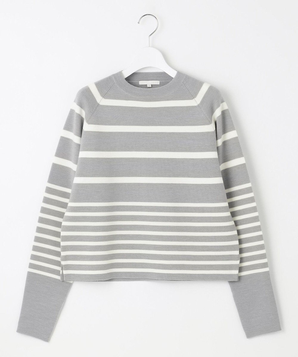 自由区 【スタイリストコラボ・洗える】ウールミラノボーダー ニット 