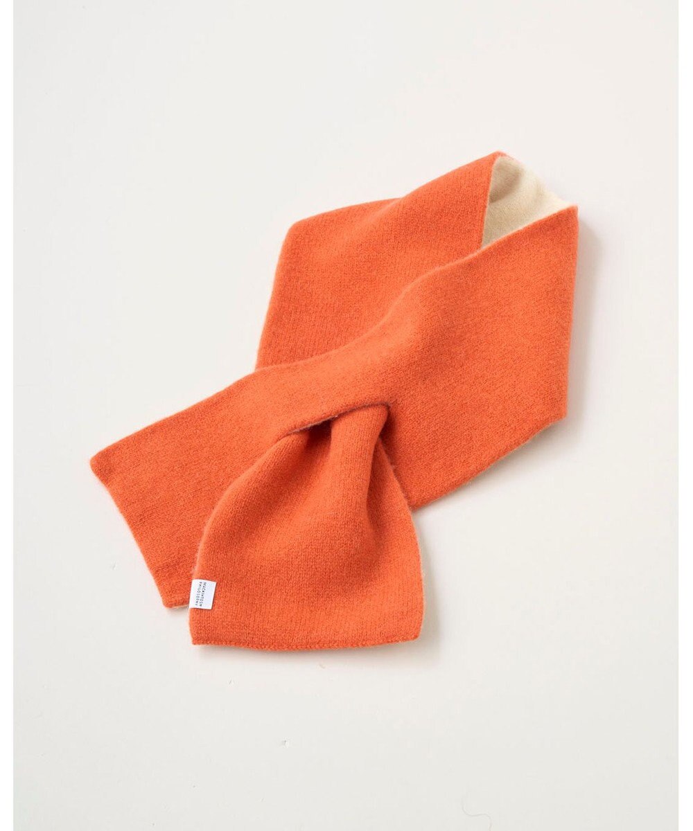 MOONBAT MACKINTOSH PHILOSOPHY(マッキントッシュ フィロソフィー）【ギフトBOX付】ウール100％ リバーシブル ニット マフラー ユニセックス 日本製 