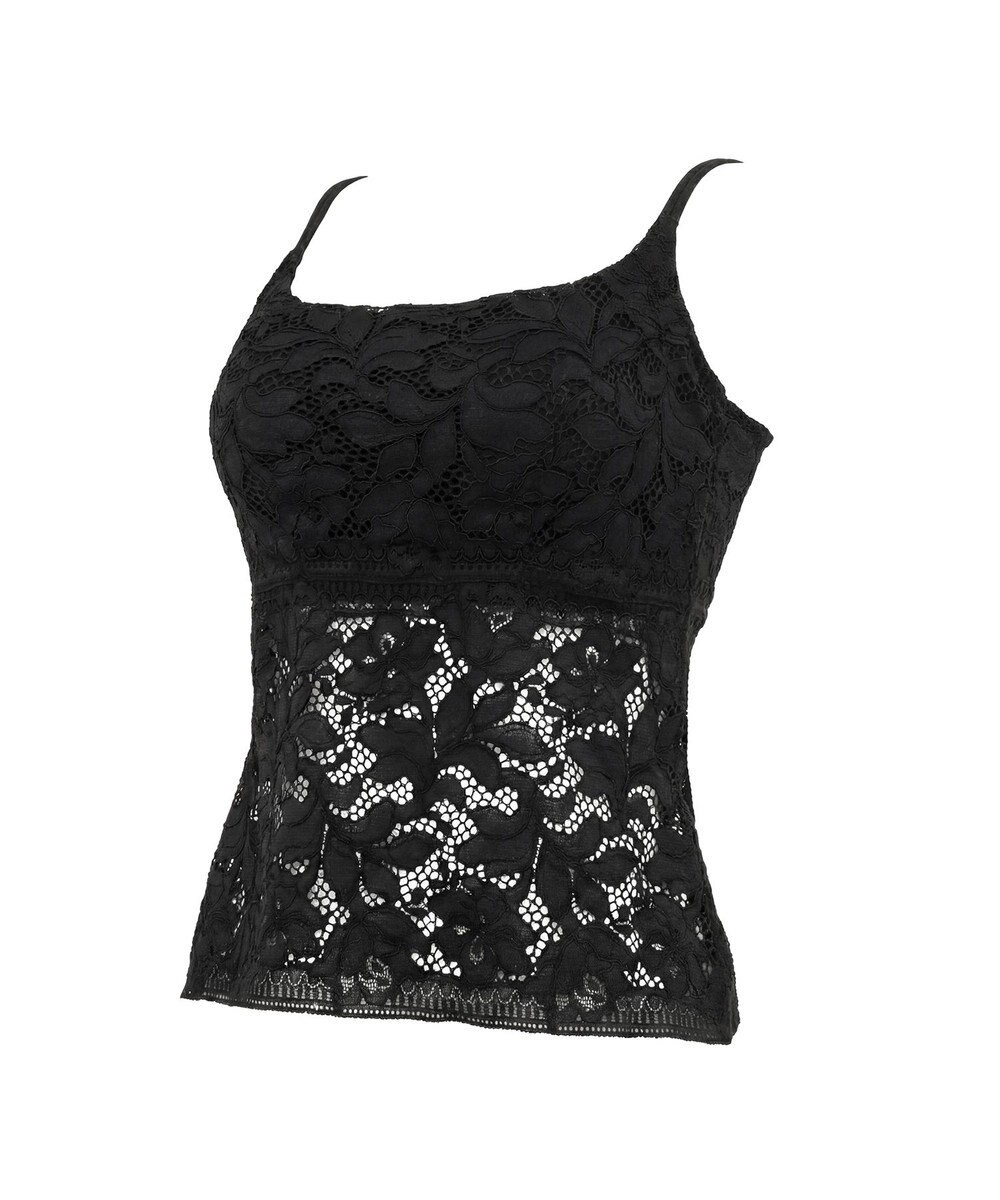 BRADELIS New York 【BRADELIS New York】レーシィブラキャミ26S1 カップ付き ブラトップ 補正下着 ノンワイヤー 