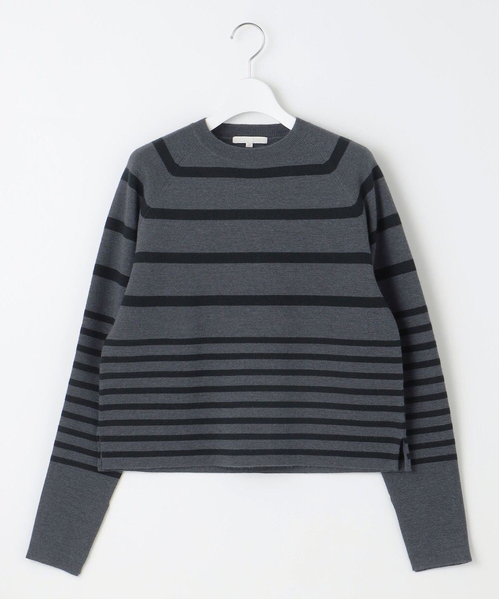 自由区 【スタイリストコラボ・洗える】ウールミラノボーダー ニット 