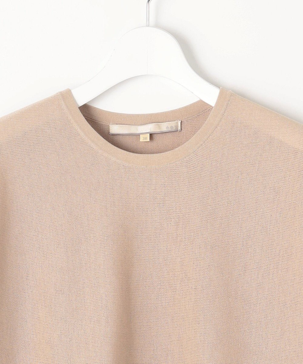 自由区 【WEB限定・洗える・XSサイズあり】ハイツイストコットンアセテートテントライン ニット 