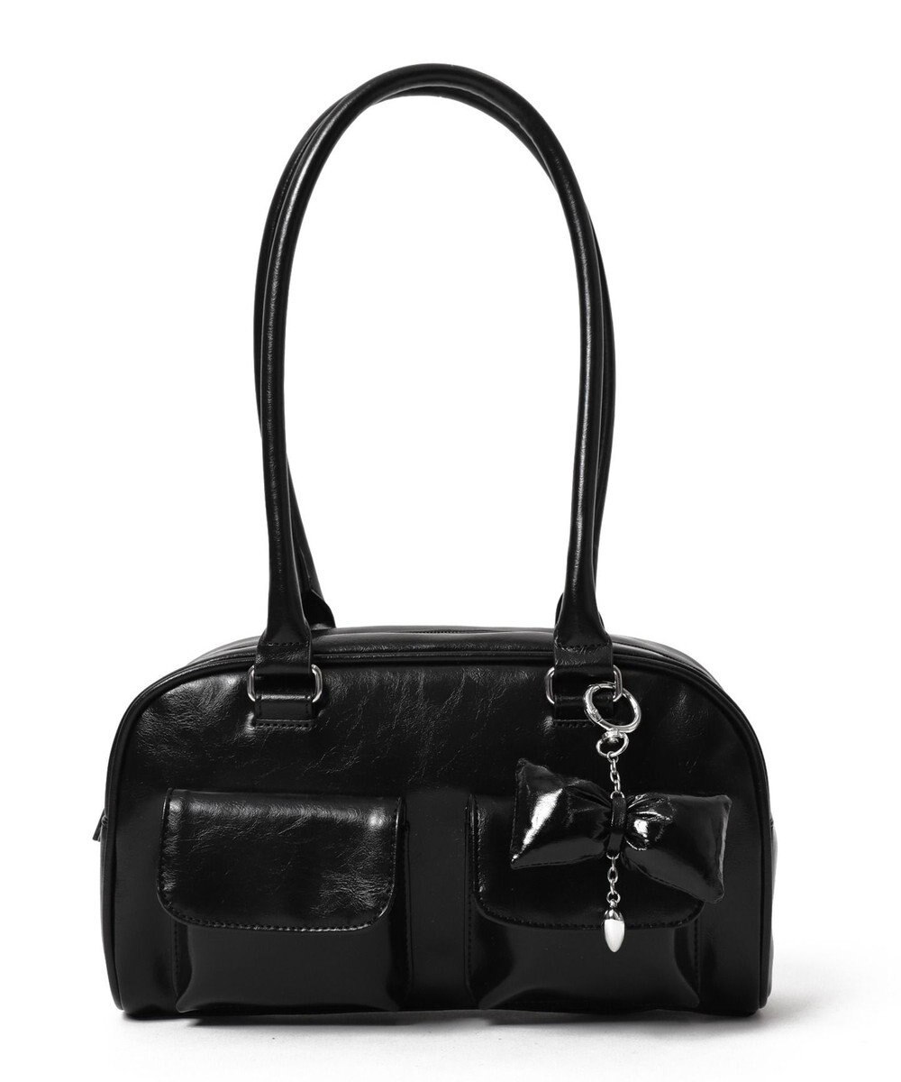 WEGO チャーム付きボストンバッグ 