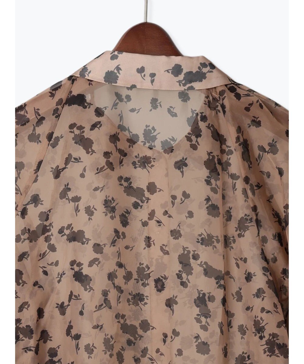 Te chichi シアーフラワーボリュームスリーブブラウス 