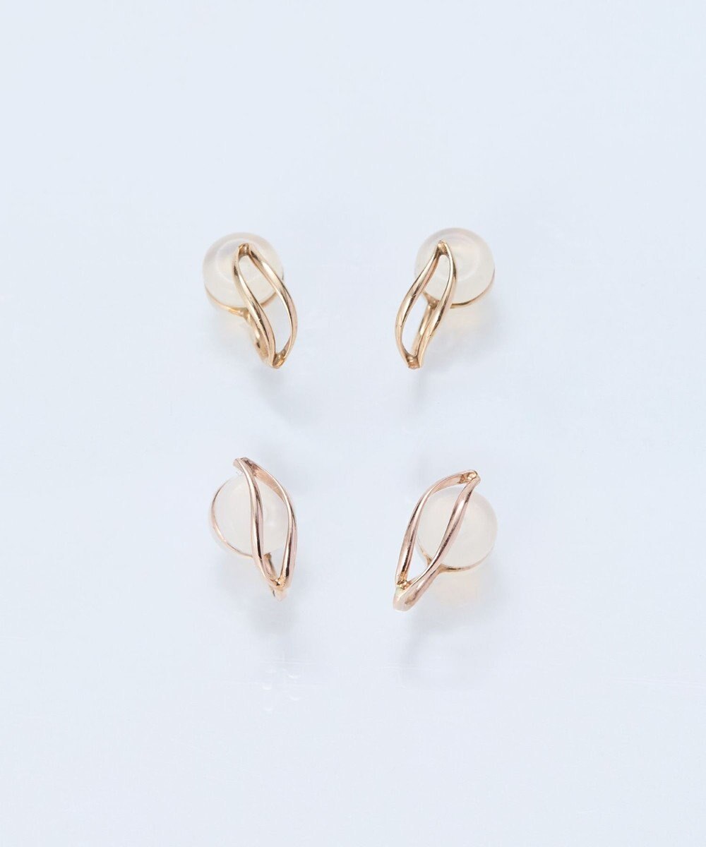 Phoebe 【 K10 】エンフォルドリーフイヤリング　ローズゴールド 