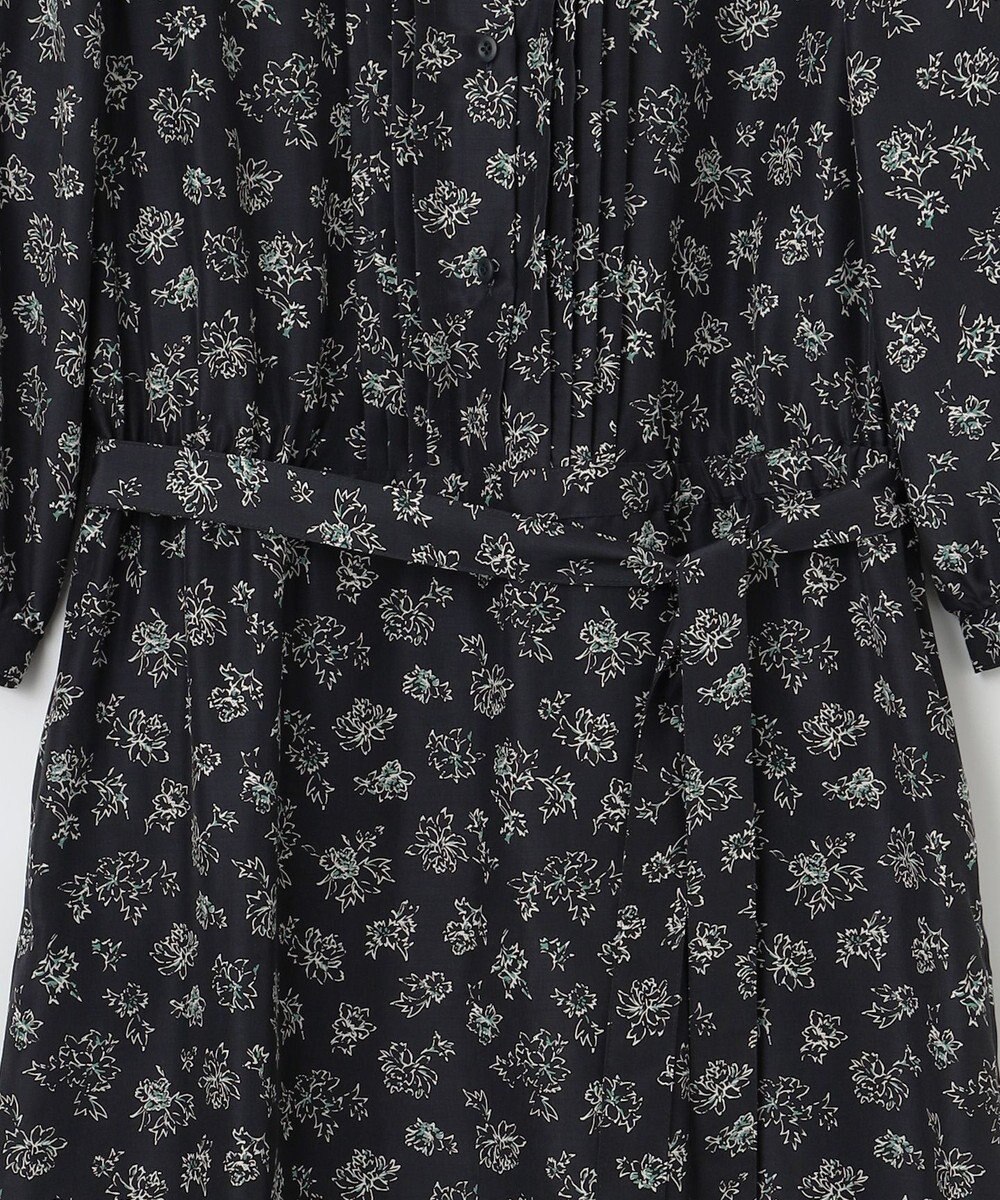 J.PRESS LADIES L 【WEB限定カラーあり・洗える】ラインフラワープリント ワンピース 