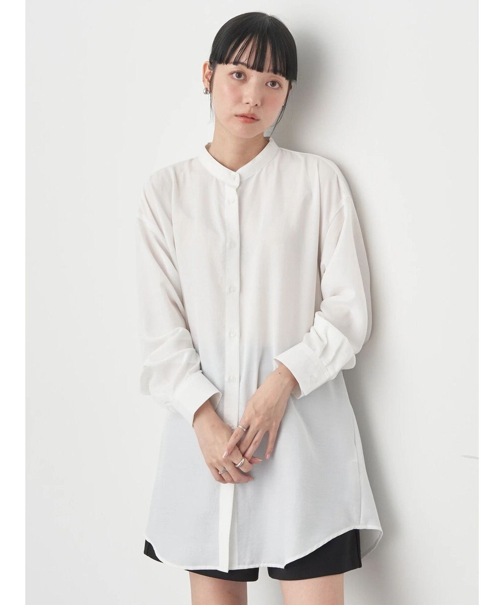 earth music&ecology バックデザインシャツ 