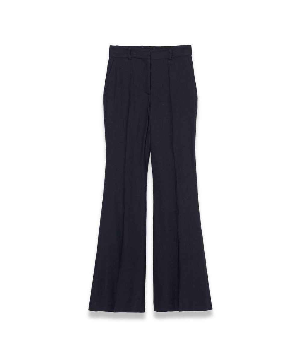 JOSEPH ストレッチリネン　フレアトラウザーズ 