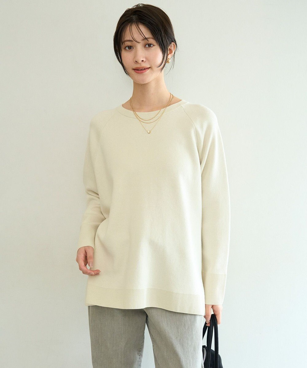 UNFILO コットンカシミヤニット クルーネック 