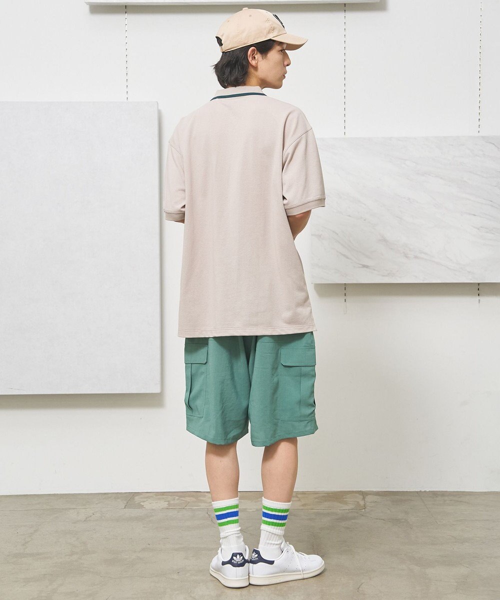 J.PRESS YORK STREET 【UNISEX】リネンライクイージーカーゴ ハーフパンツ 