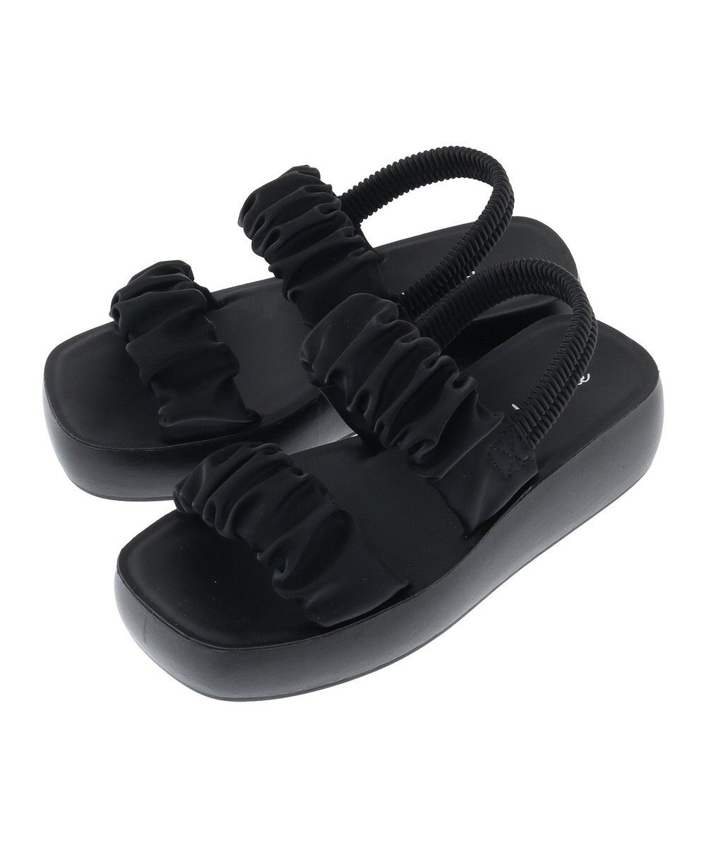 Green Parks ・ｒｉｃｈｂｌｕｅ　ギャザーアツゾコサンダル 