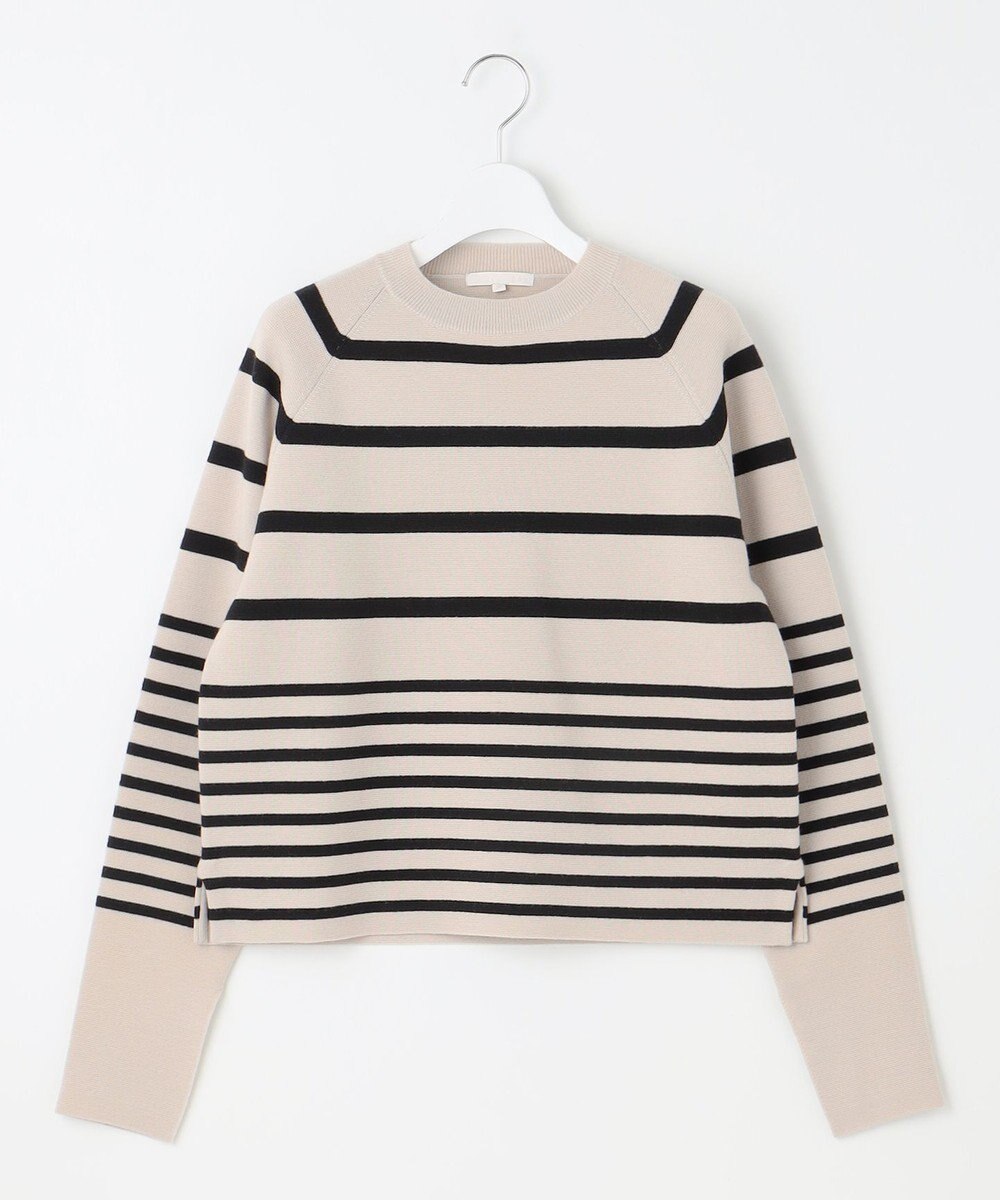 自由区 【スタイリストコラボ・洗える】ウールミラノボーダー ニット 