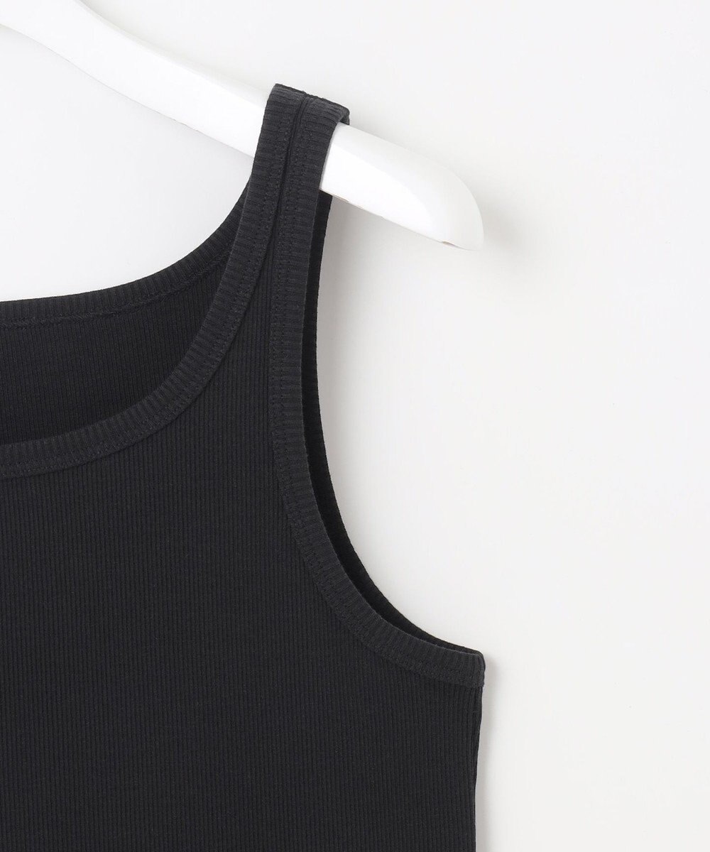 自由区 【洗える】ソフトリブテレコ タンクトップ 