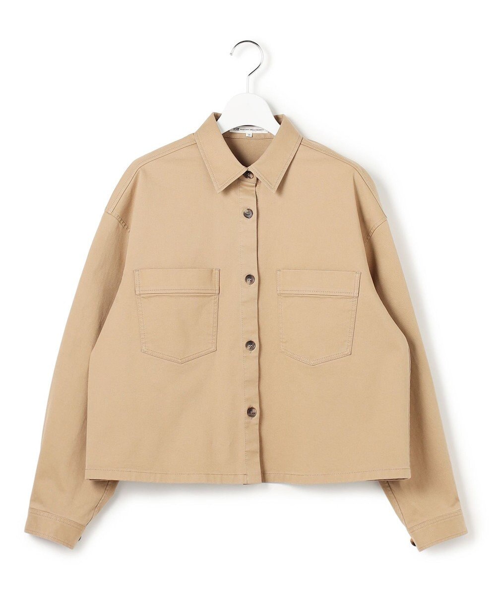 23区 L 【先行予約】ストレッチギャバ チノ ショート シャツジャケット 