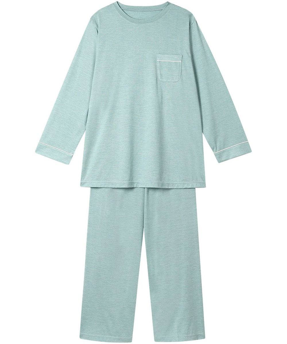 ワコール／睡眠科学 パジャマ シルク100%(本体) 天竺素材 長袖 長ズボン レディース YDX547 睡眠科学／ワコール 