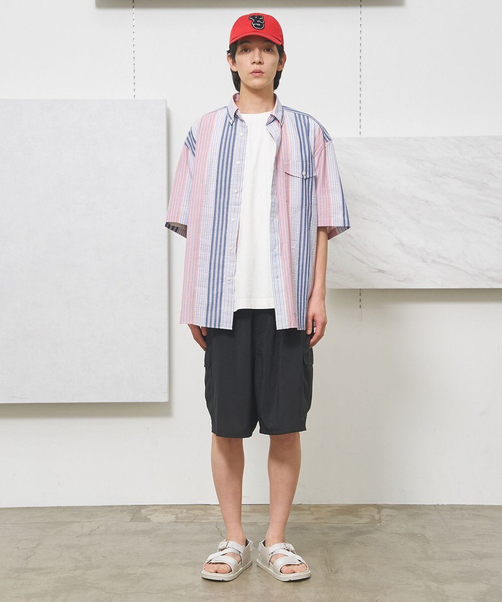 J.PRESS YORK STREET 【UNISEX】リネンライクイージーカーゴ ハーフパンツ 