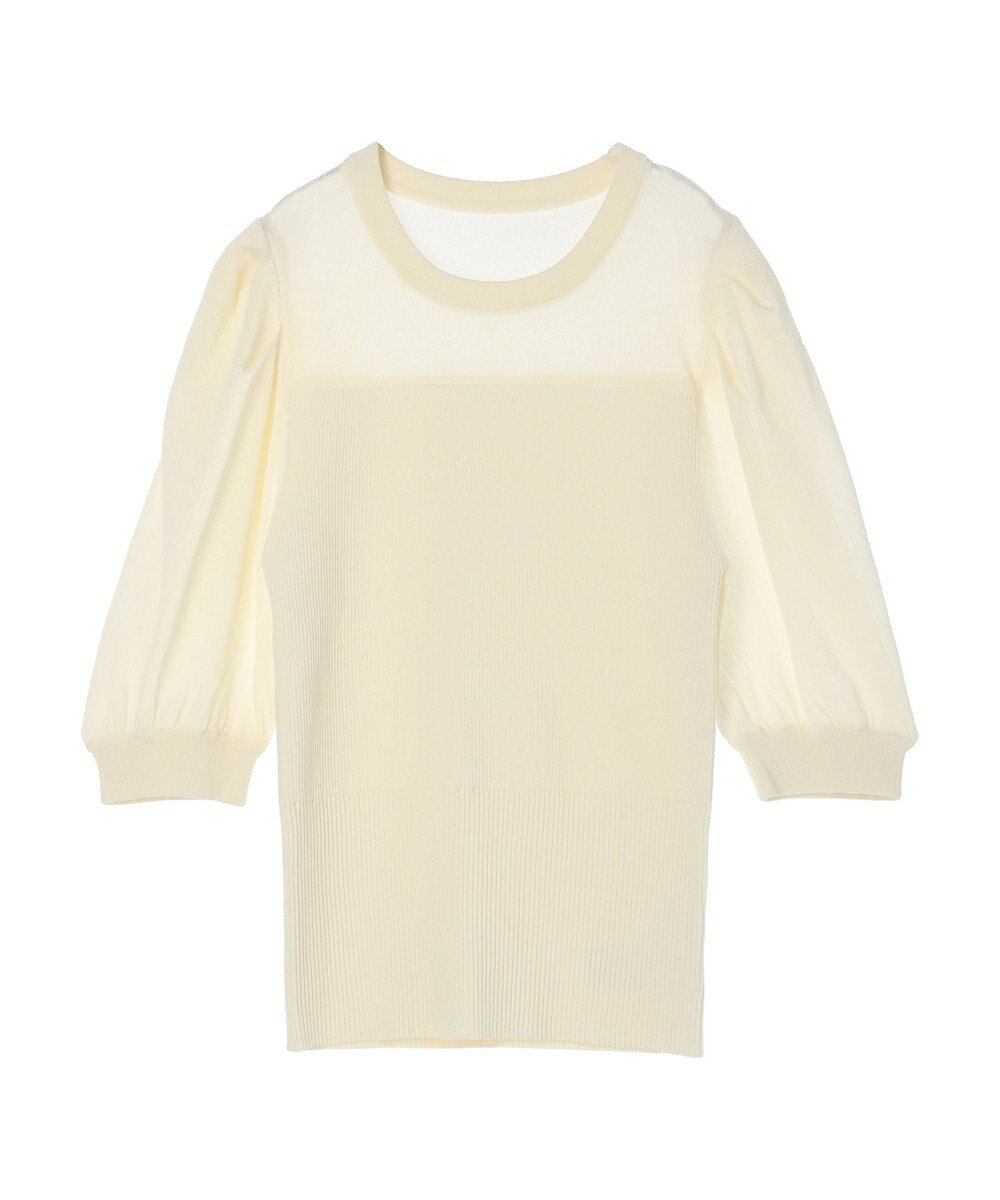 earth music&ecology シアーパワショルニットプルオーバー 