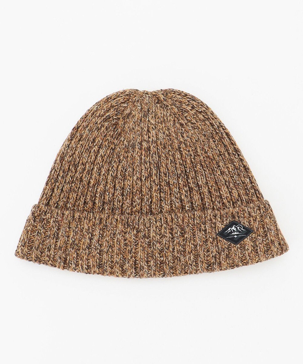JOSEPH ABBOUD MOUNTAIN 【UNISEX】裏地付き ネップツイードニットキャップ 