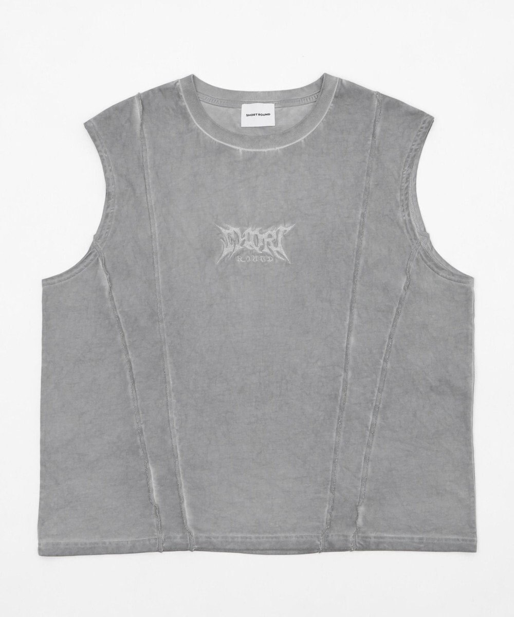 WEGO 【ユニセックス着用ITEM/MLサイズ展開】コールドダイスウィッチングロゴノースリーブ 