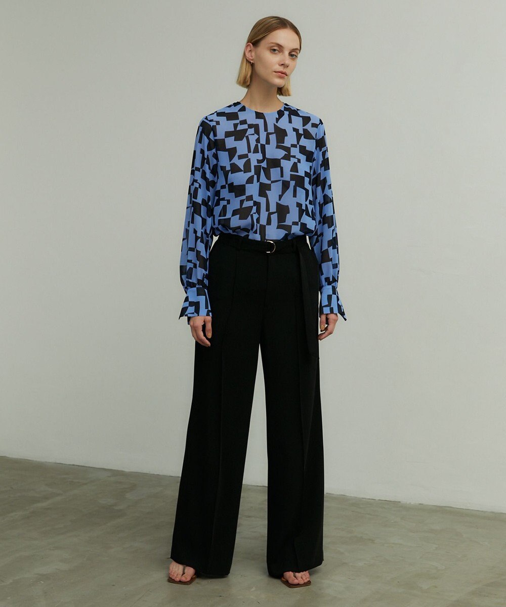 BEIGE， LUCIE / ノーカラーブラウス 