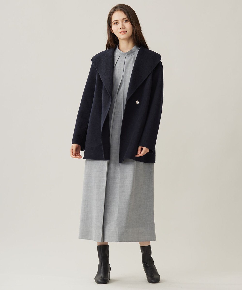 自由区 S ウールリバーショート コート 