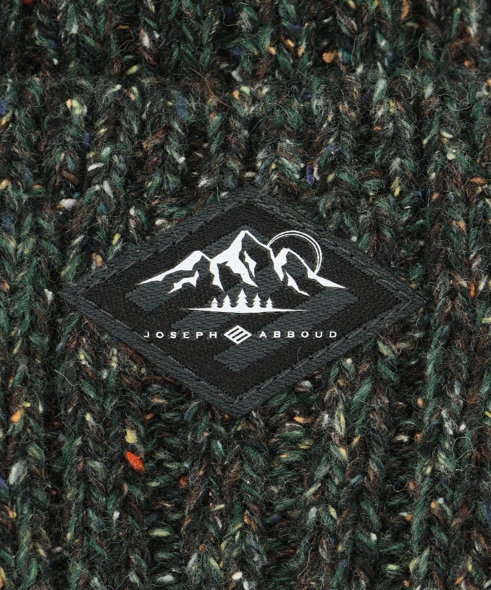 JOSEPH ABBOUD MOUNTAIN 【UNISEX】裏地付き ネップツイードニットキャップ 