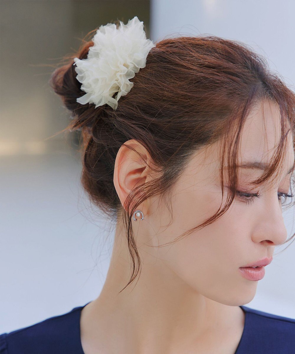 Tiaclasse チュールフラワーコサージュ 